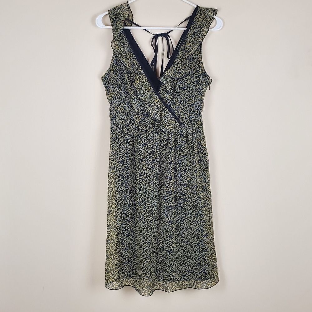 Johnny Martin Yellow Rose Print Dress Size 7